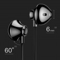 Baseus Encok H06 Lateral Earphones Earbuds Headphones with Remote Control silver (NGH06-0S)