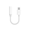 Dudao Converter Adapter from USB Type C to headphones jack 3,5 mm (female) white (L16CPro white)