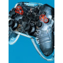 Baseus Motion Sensing Vibrating Transparent Wireless Gamepad black (GMSWA-01)