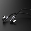 Ugreen Elbow USB Type C - USB Type C Cable Power Delivery Quick Charge FCP 3 A 1 m gray (70529 US323