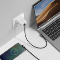 Ugreen Elbow USB Type C - USB Type C Cable Power Delivery Quick Charge FCP 3 A 1 m gray (70529 US323