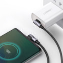Ugreen Elbow USB Type C - USB Type C Cable Power Delivery Quick Charge FCP 3 A 1 m gray (70529 US323