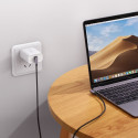 Ugreen Elbow USB Type C - USB Type C Cable Power Delivery Quick Charge FCP 3 A 1 m gray (70529 US323