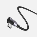 Ugreen Elbow USB Type C - USB Type C Cable Power Delivery Quick Charge FCP 3 A 1 m gray (70529 US323