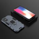 Ring Armor Case Kickstand Tough Rugged Cover for iPhone 12 mini blue