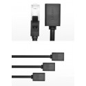Ugreen extension cable Ethernet RJ45 Cat 6 FTP 1000 Mbps internet cable 2 m black (NW112 11281)