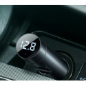 Baseus Bluetooth 5.0 FM Transmiter car charger 2x USB 3 A 18 W PPS Quick Charge 3.0 AFC FCP grey (CC