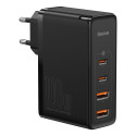 Baseus GaN2 Pro fast wall charger 100W USB / USB Typ C Quick Charge 4+ Power Delivery Black (CCGAN2P