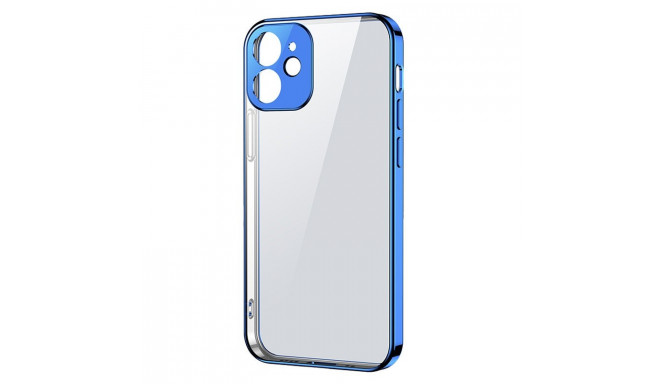 Joyroom New Beauty Series ultra thin case with electroplated frame for iPhone 12 Pro dark-blue (JR-B