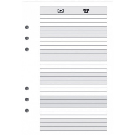 Sulemees calendar insert Timemaster A6 Phone 24 sheets