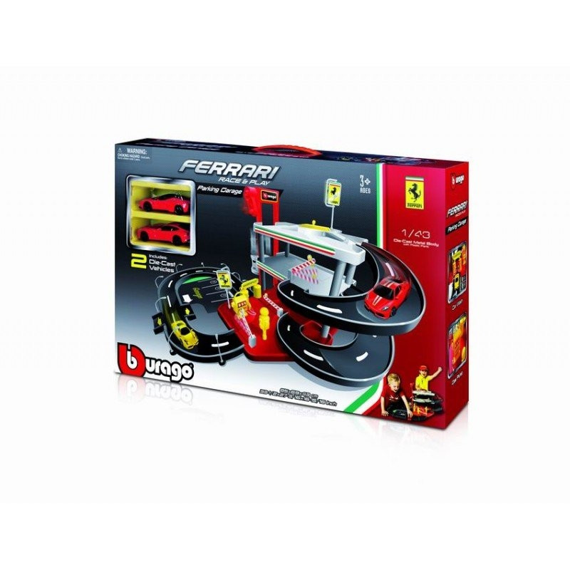 Lot steno In zicht Bburago Ferrari Race & Play Parking Garage - Play sets - Photopoint.lv