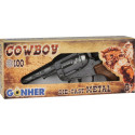 Metal cowboy revolver