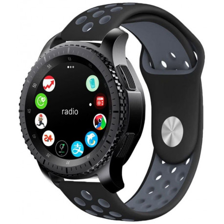 Tech-Protect ремешок для часов SoftBand Samsung Galaxy Watch 46 мм, черный/серый