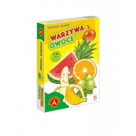 Cards Black Peter Memory - Vegetables and fruits