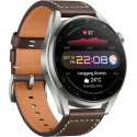 Huawei Watch 3 Pro, silver/brown leather