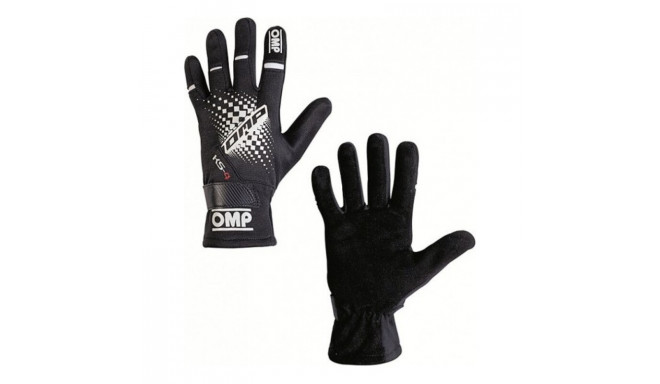 Men's Driving Gloves OMP MY2018 Melns (5)