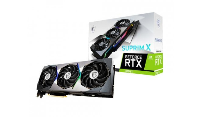 MSI videokaart RTX 3080 Ti SUPRIM X 12G NVIDIA GeForce RTX 3080 Ti 12 GB GDDR6X