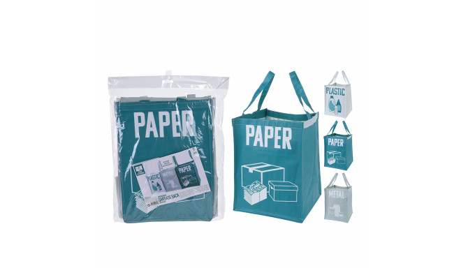 Rubbish Bags Paper-Plastic-Metal Pack of 3 units