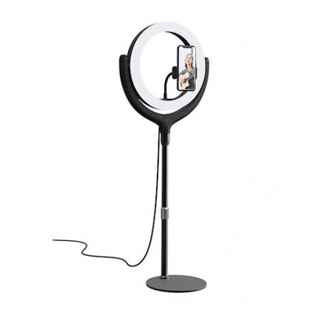 Devia Phone stand holder with LED lamp 40cm Black