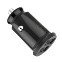 Baseus Grain Car Charger Mini Universal Smart Car Charger 2x USB 3.1A black (CCALL-ML01)