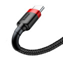 Baseus Cafule Cable Durable Nylon Braided Wire USB / USB-C QC3.0 3A 0,5M black-red (CATKLF-A91)