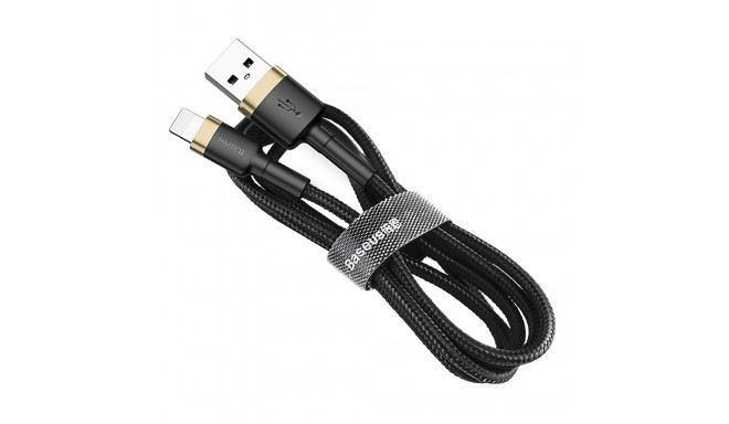 Baseus Cafule USB-A / Lightning 1.5A QC 3.0 kabel 2 m - černý a zlatý