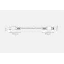 Baseus USB Type C - Lightning cable Power Delivery fast charge 20 W 1 m white (CATLGD-02)