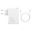 Baseus GaN2 Pro fast wall charger 100W USB / USB Typ C Quick Charge 4+ Power Delivery white (CCGAN2P