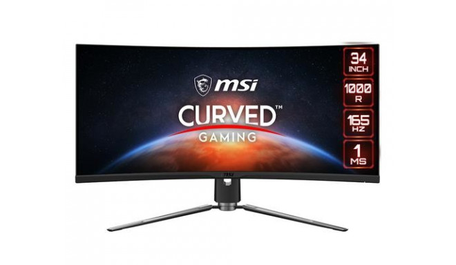 MSI MPG Artymis 343CQR 86.4 cm (34") 3440 x 1440 pixels UltraWide Quad HD LCD Black