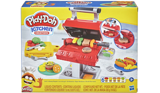 Hasbro Play-Doh набор для лепки Kitchen Creations Grill and Stamp
