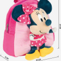 3D-Laste seljakott Minnie Mouse Roosa (20 x 23 x 8 cm)