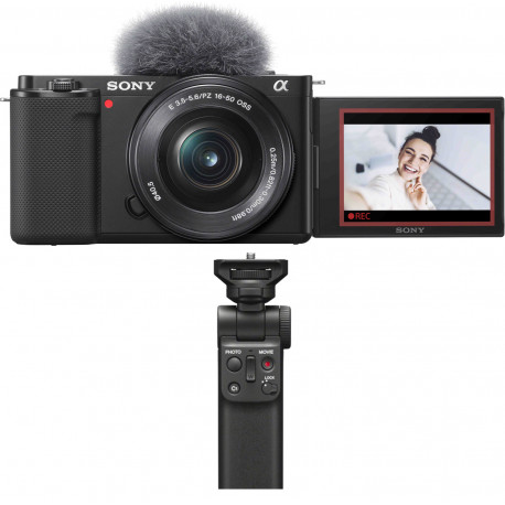 Sony ZV-E10 + 16-50mm Kit + shooting grip