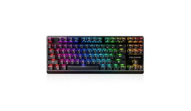 Modecom Volcano Lanparty RGB keyboard USB QWERTY US English Black