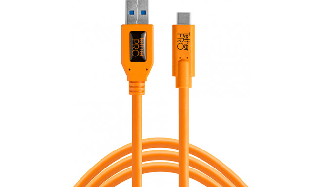 Tether Tools кабель USB - USB-C 4.6 м, оранжевый