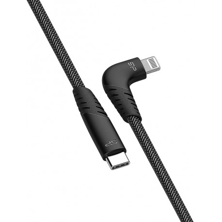 Silicon Power cable USB-C - Lightning Boost Link Nylon 1m, gray (LK50CL)