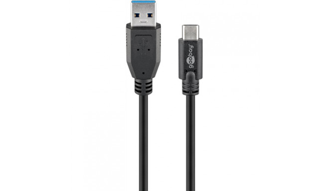 Goobay | Round cable | Sync & Charge Super Speed USB-C to USB A 3.0 charging cable | 67999 | USB 3.0