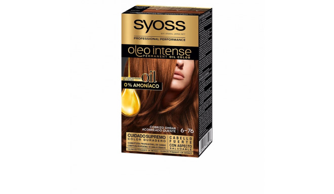 SYOSS OLEO INTENSE tinte sin amoniaco #6.76-cobrizo ambar 5 pz
