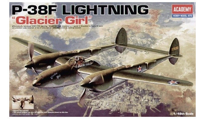 ACADEMY P-38F Lighting Glacier Girl 1/48