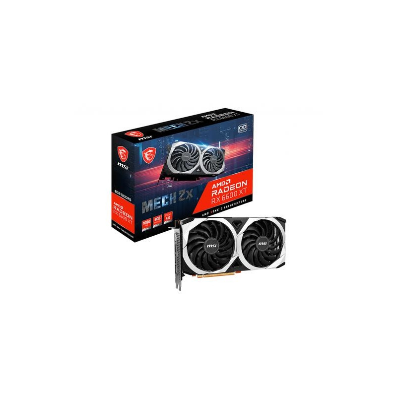 MSI graphics card RX 6600 XT MECH 2X 8G OC AMD Radeon RX 6600 XT