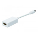 ASSMANN DisplayPort adapter cable mini DP - HDMI type A M/F 0.15m DP 1.1a compatible CE wh