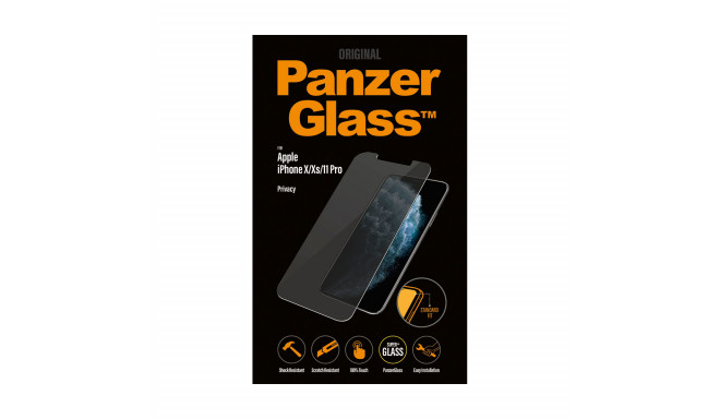 Ekraanikaitseklaas Apple iPhone 11 Pro / X / Xs, privaatsusfiltriga, PanzerGlass