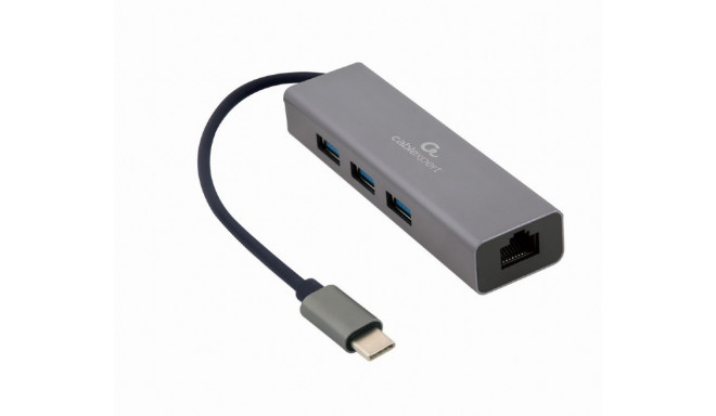 3-port USB 3.1 hub with a network card