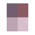 Astor Color Vision Eye Shadow Palette (610 Smokey Purple)