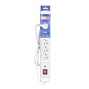 Activejet ACJ COMBO 6GN 2,5M SZ power strip with cord