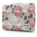 Canvaslife laptop bag 14", white rose