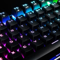 Modecom Volcano Lanparty RGB keyboard USB QWERTY US English Black