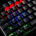 Modecom Volcano Lanparty RGB keyboard USB QWERTY US English Black
