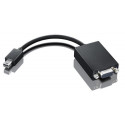 Lenovo 0A36536 video cable adapter mini-DisplayPort VGA Black