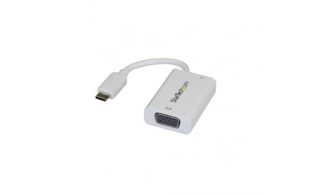 StarTech.com USB C to VGA Adapter with Power Delivery - 1080p USB Type-C to VGA Monitor Video Conver