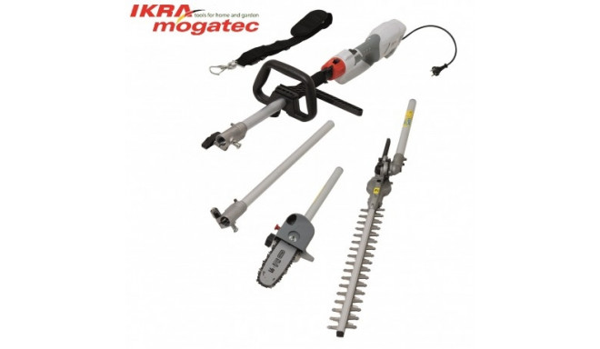 Electric Telescopic Hedge Trimmer & Pruner 1000W Ikra Mogatec IECH 1000 2in1